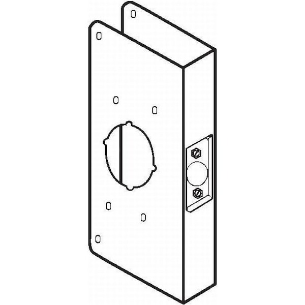 Classic Wrap Around for Hospital Push Pull Latch with 2-3/4" Backset and 1-3/4" Door